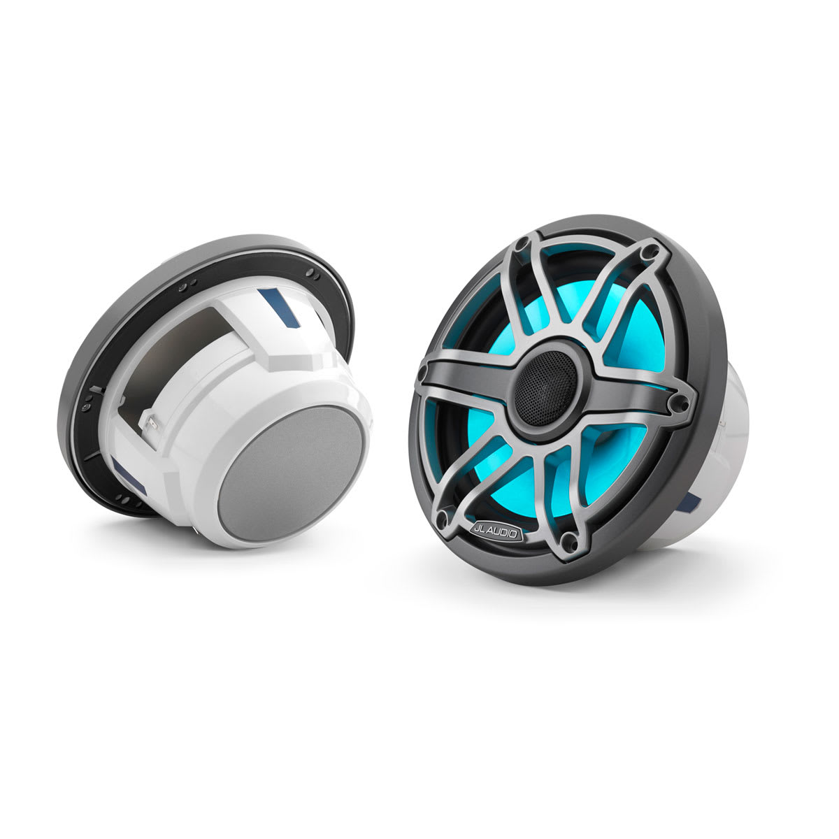 JL Audio® M6 Marine  Speakers 7.7\" with LED and Titanium Sport Grille (M6-770X-S-GmTi-i)