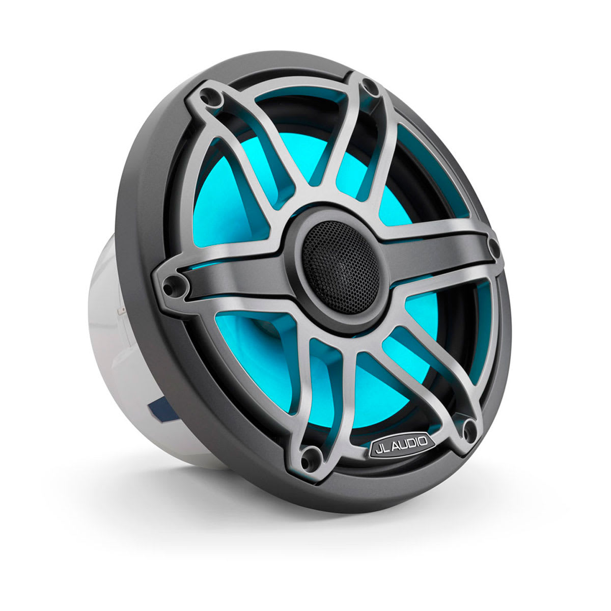 JL Audio® M6 Marine  Speakers 7.7\" with LED and Titanium Sport Grille (M6-770X-S-GmTi-i)