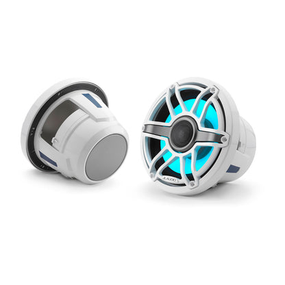 JL Audio® M6 Marine  Speakers 8.8\" with LED and White Sport Grille (M6-880X-S-GwGw-i)