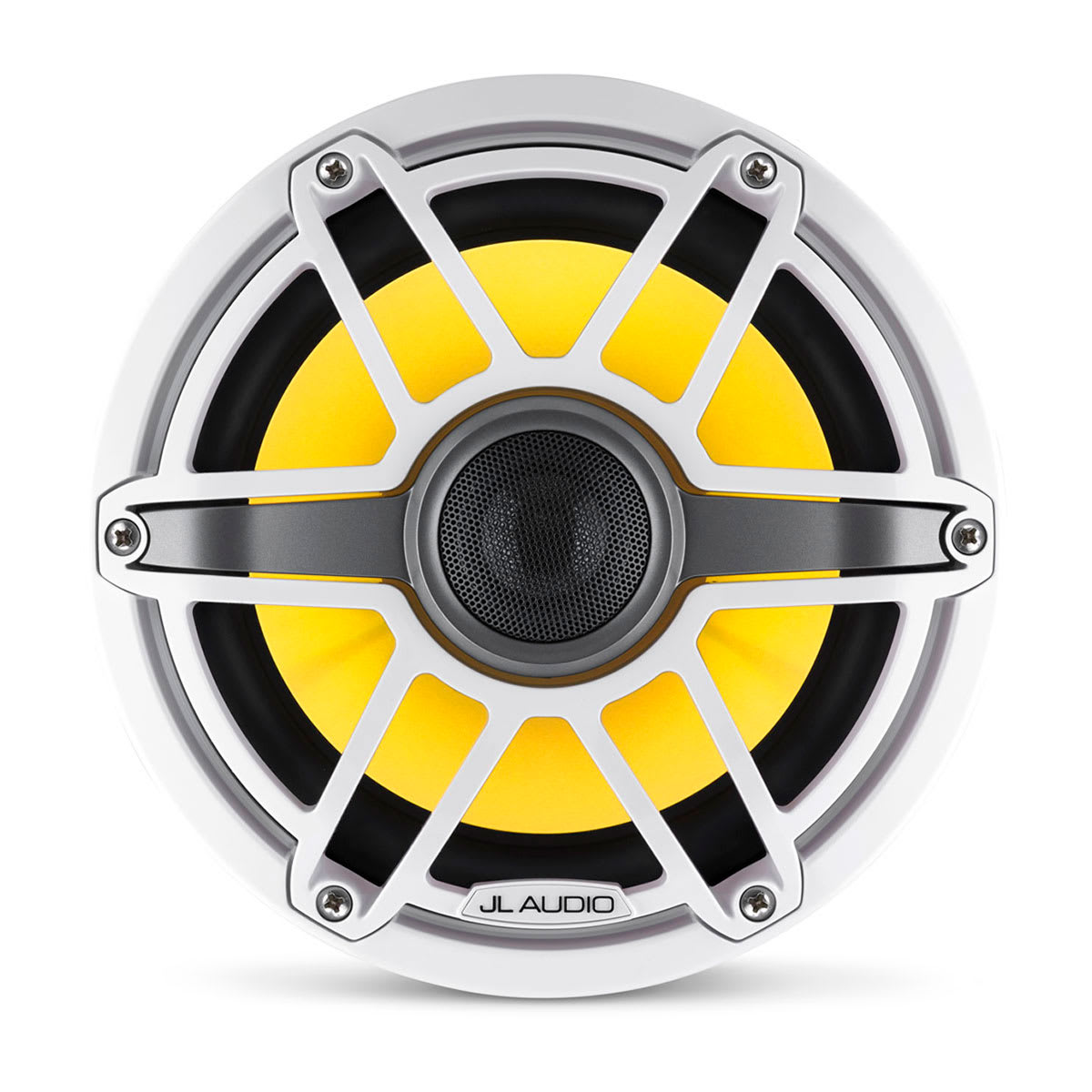 JL Audio® M6 Marine  Speakers 8.8\" with LED and White Sport Grille (M6-880X-S-GwGw-i)