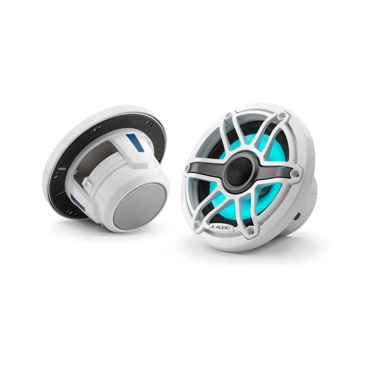 JL Audio® M6 Marine  Speakers 6.5\" with LED and White Sport Grille (M6-650X-S-GwGw-i)