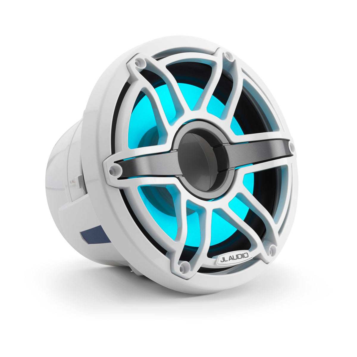 JL Audio® M6 Marine Subwoofer 8\" LED and White Sport Grille (M6-8IB-S-GwGw-i-4)