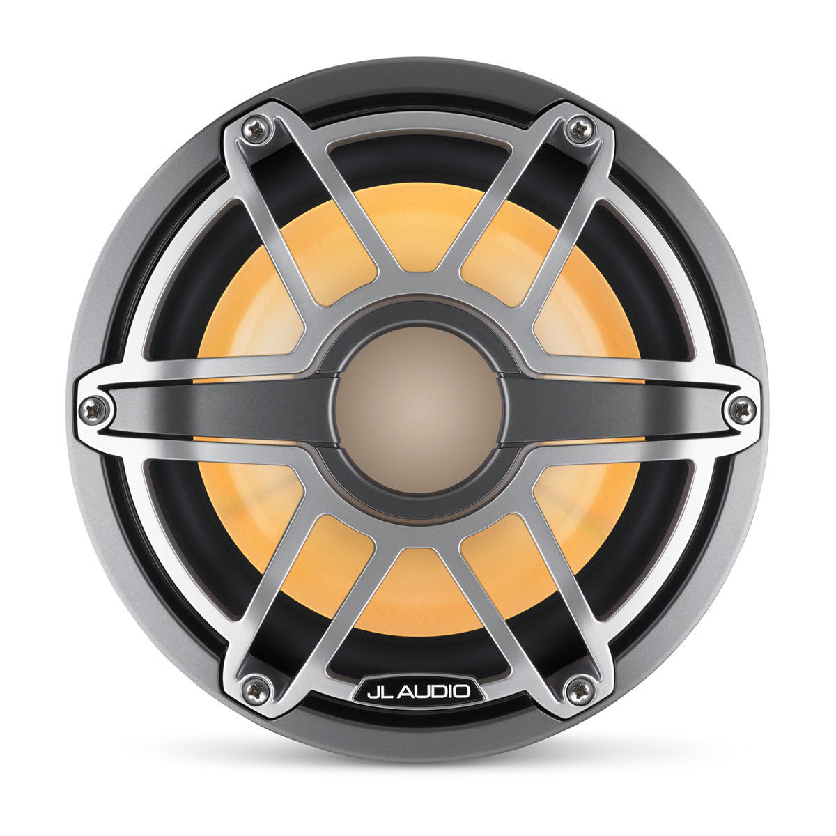 JL Audio® M6 Marine Subwoofer 8\" with LED and Titanium Sport Grille (M6-8IB-S-GmTi-i-4)