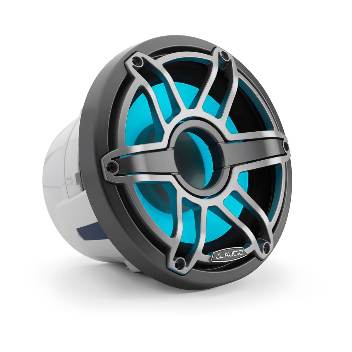 JL Audio® M6 Marine Subwoofer 8\" with LED and Titanium Sport Grille (M6-8IB-S-GmTi-i-4)