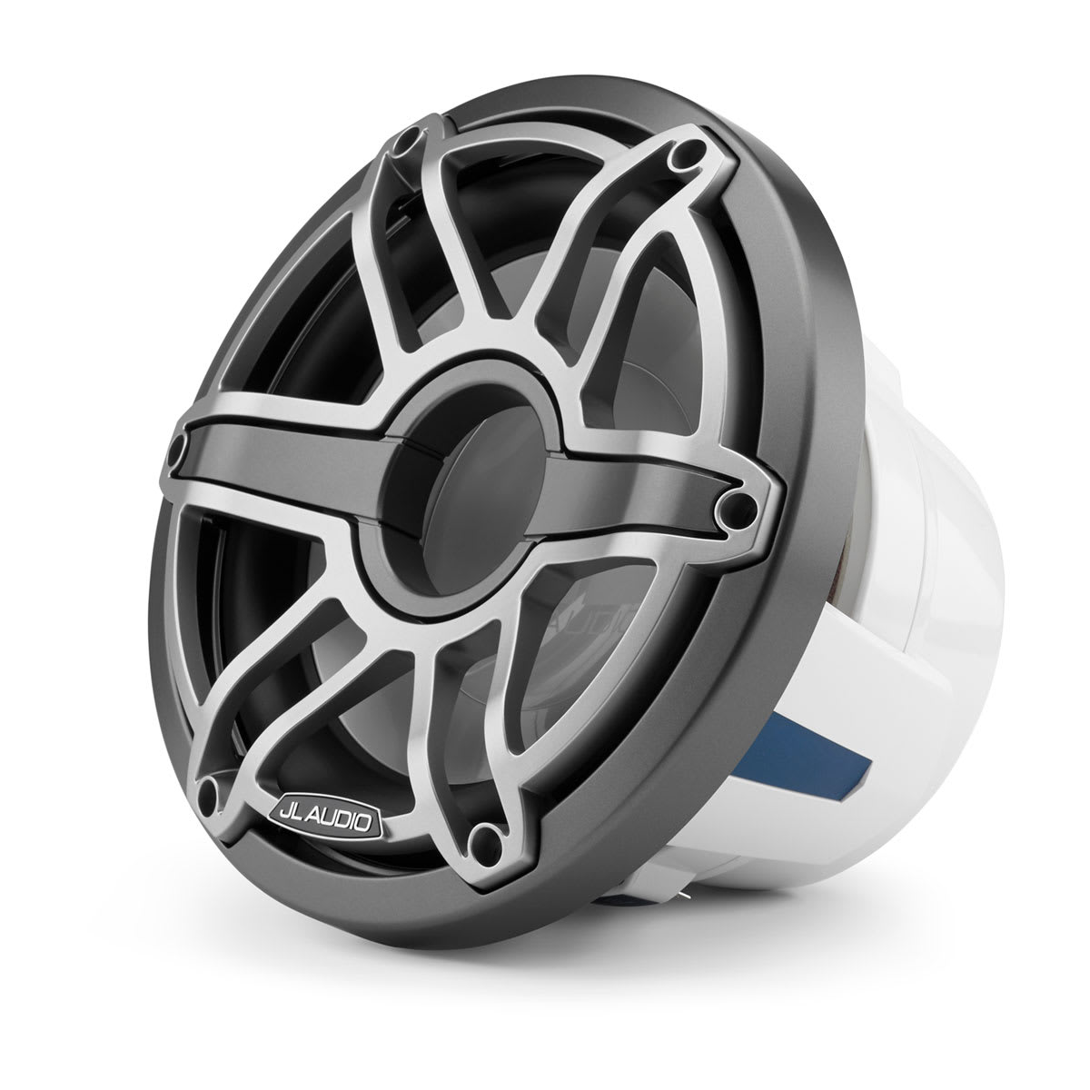 JL Audio® M6 Marine Subwoofer 10\" with Titanium Sport Grille  (M6-10B-S-GmTi-4)