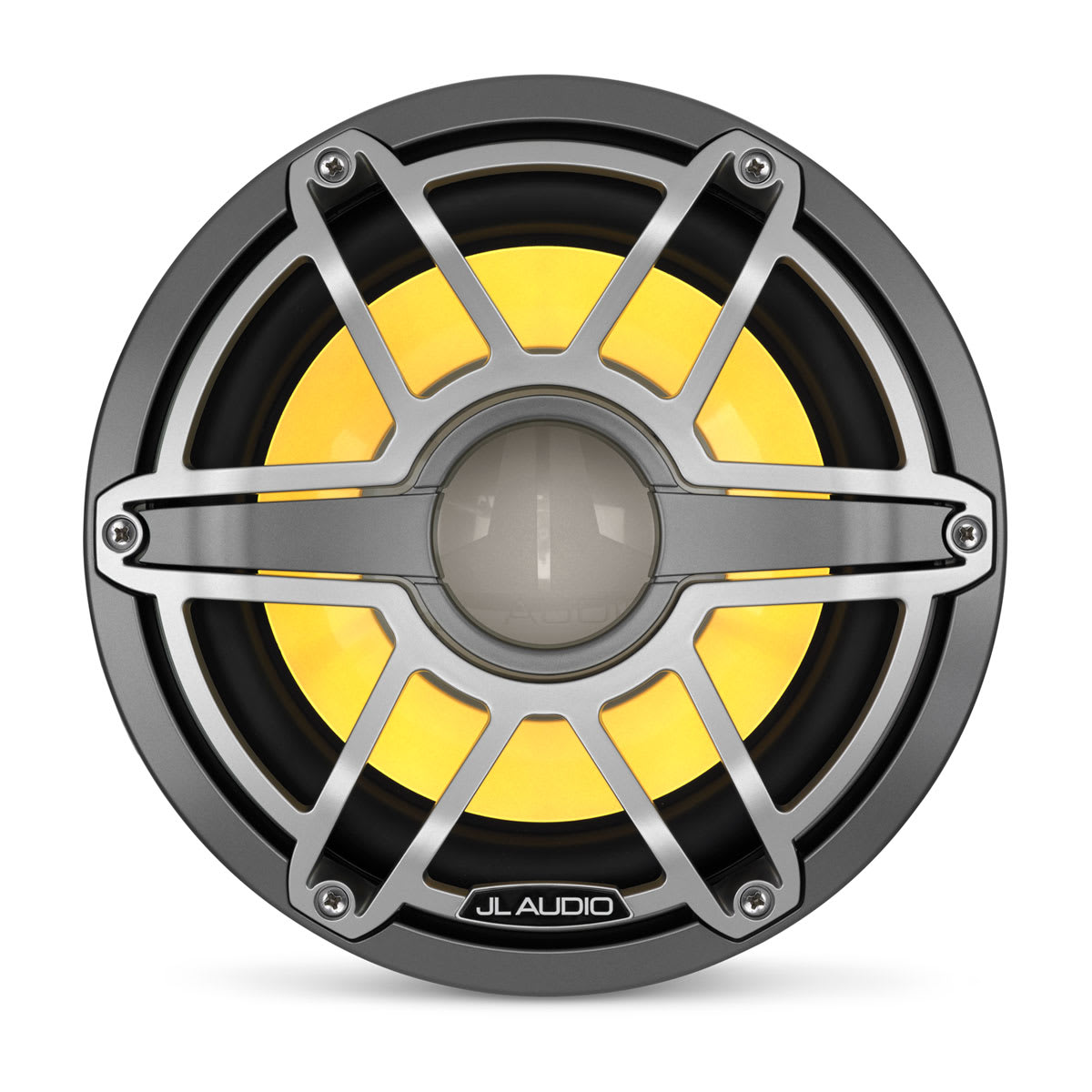 JL Audio® M6 Marine Subwoofer 10\" with LED and Titanium Sport Grille (M6-10IB-S-GmTi-i-4)