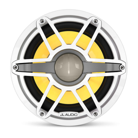 JL Audio® M6 Marine Subwoofer 10\" with LED and White Sport Grille (M6-10W-S-GwGw-i-4)