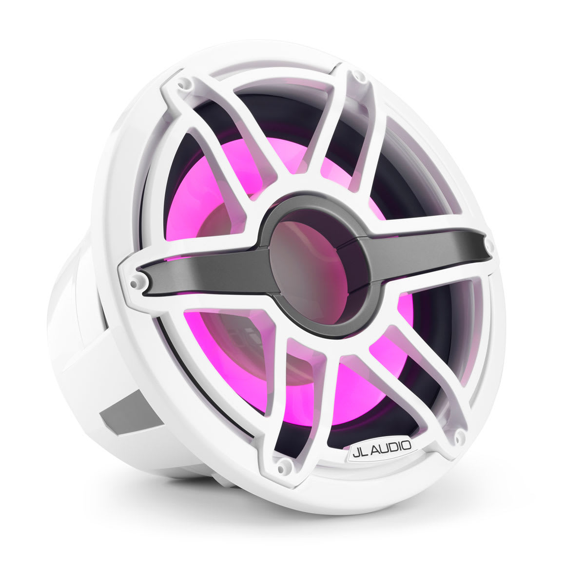 JL Audio® M7 Marine Subwoofer 12\" with LED and  White Sport Grille (M7-12IB-S-GwGw-i-4)