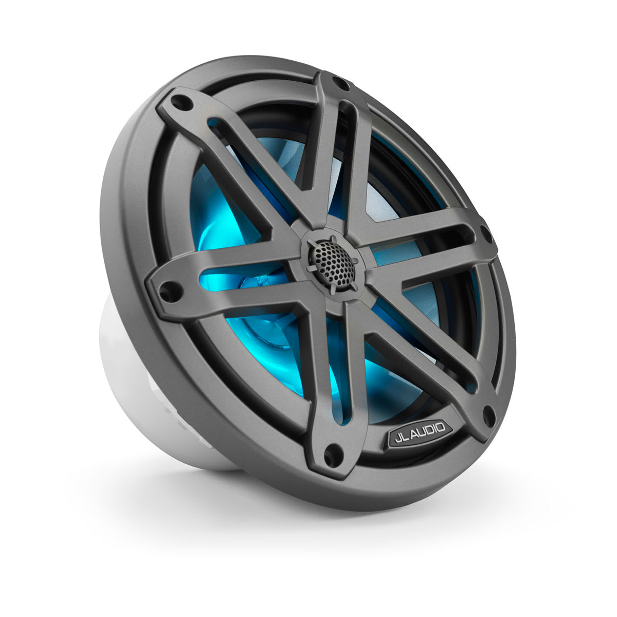JL Audio® M3 Marine Speakers 7.7\" with LED and  Gray Sport Grille (M3-770X-S-Gm-i)