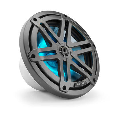 JL Audio® M3 Marine Speakers 7.7\" with LED and  Gray Sport Grille (M3-770X-S-Gm-i)