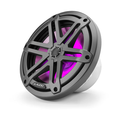 JL Audio® M3 Marine Speakers 7.7\" with LED and  Gray Sport Grille (M3-770X-S-Gm-i)