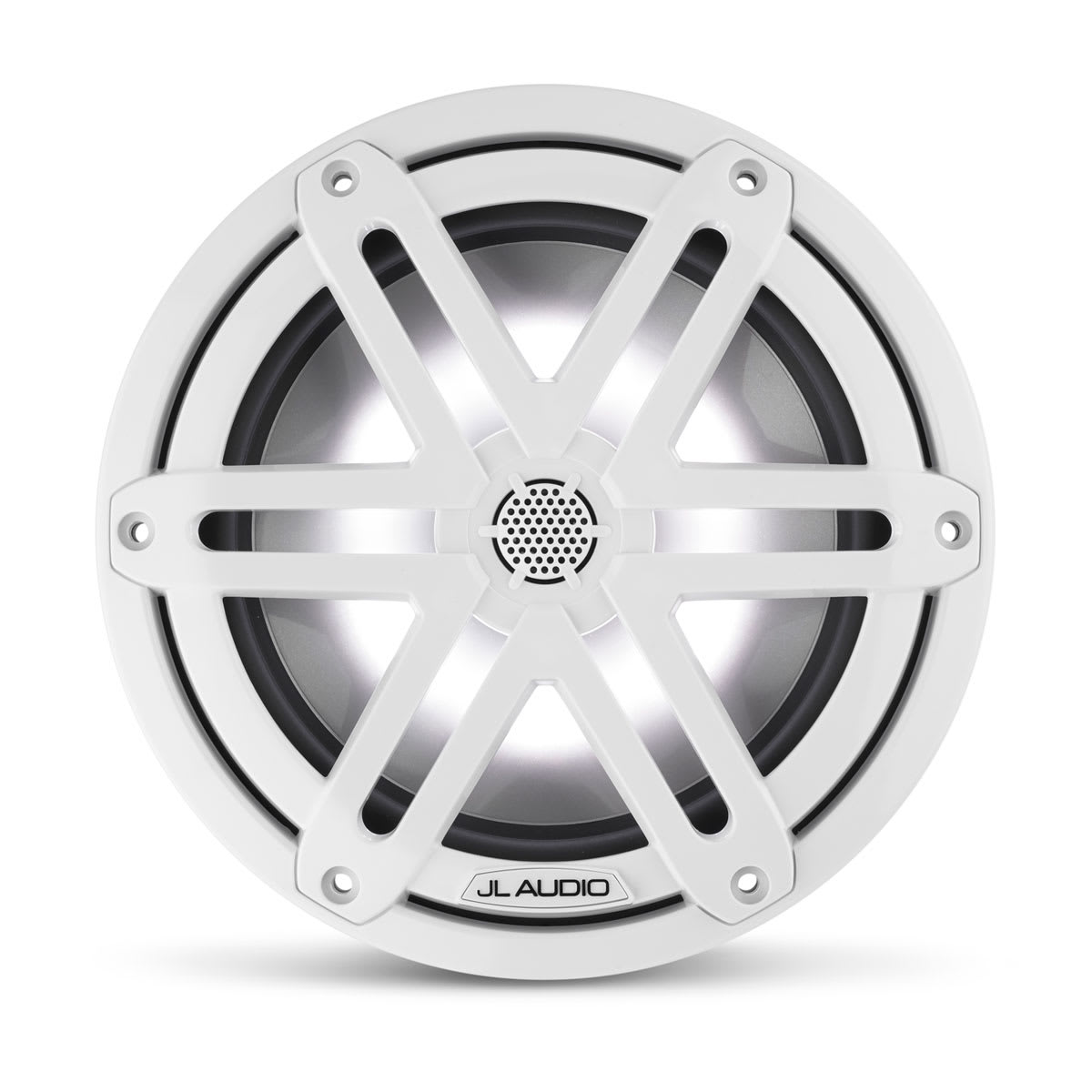 JL Audio® M3 Marine Speakers 7.7\" with LED and  White Sport Grille (M3-770X-S-Gw-i)