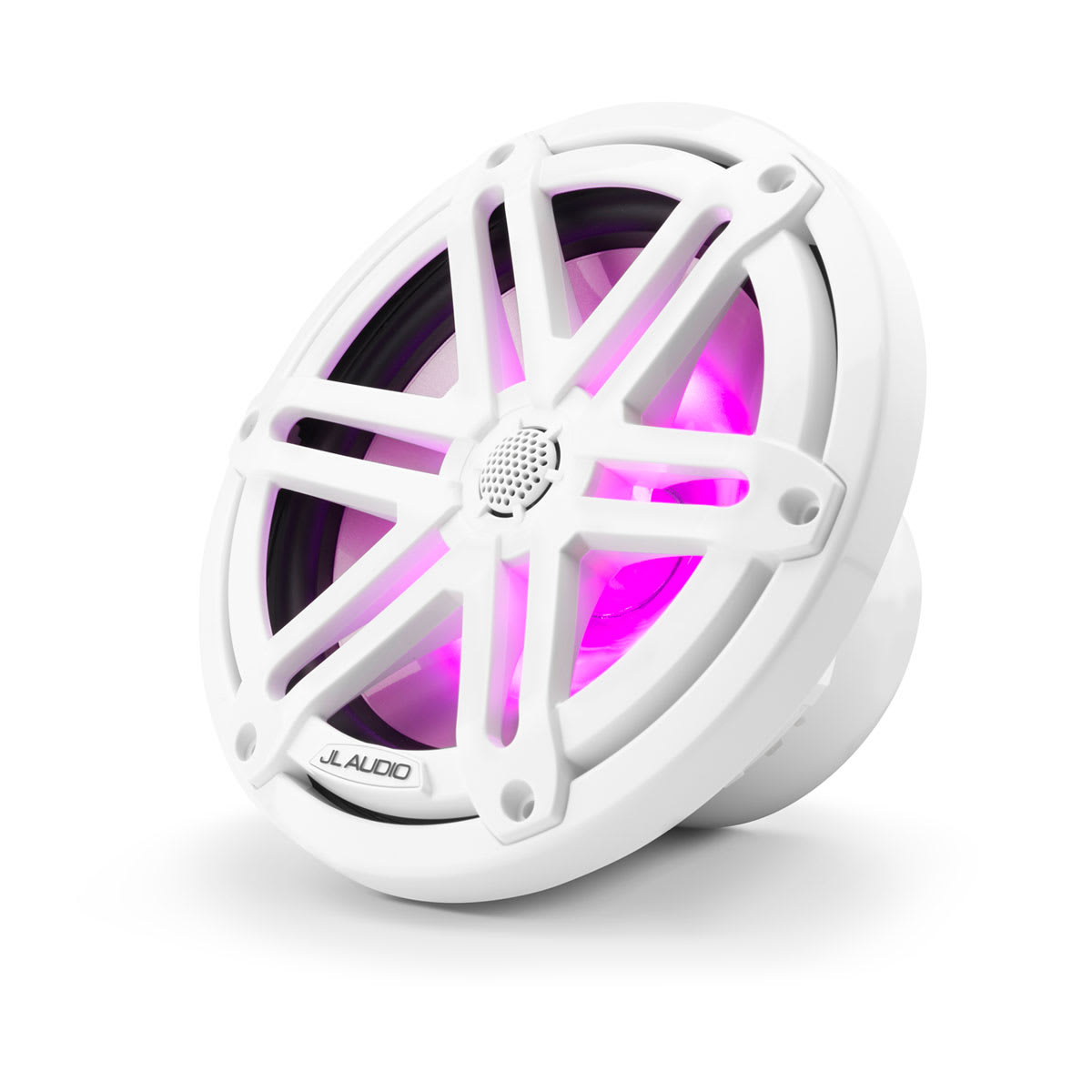 JL Audio® M3 Marine Speakers 7.7\" with LED and  White Sport Grille (M3-770X-S-Gw-i)