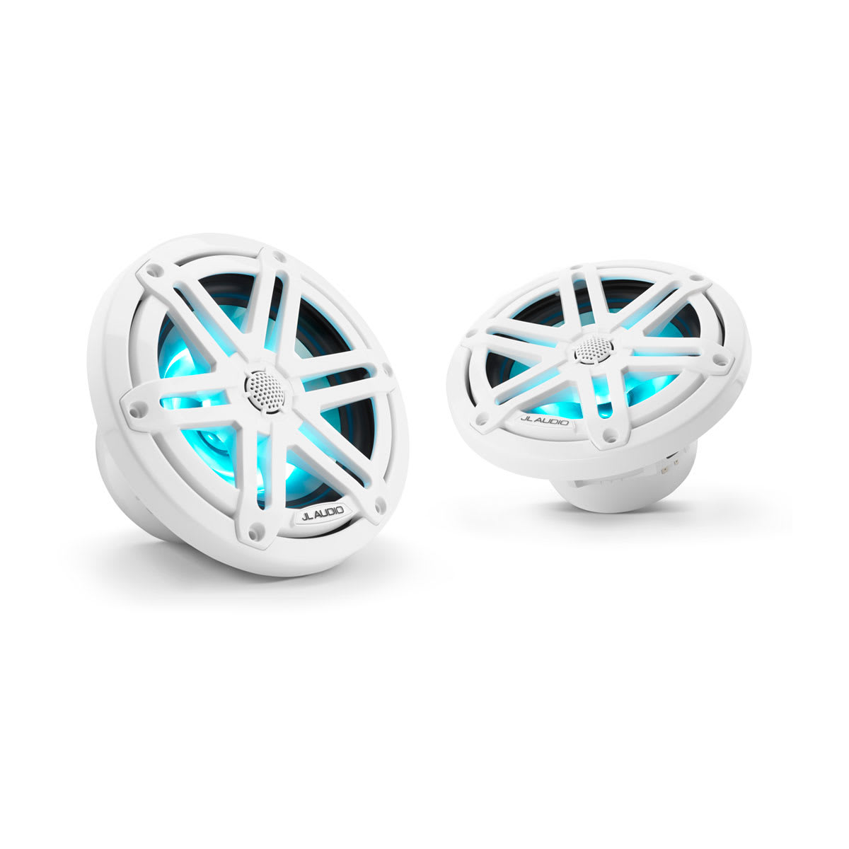 JL Audio® M3 Marine Speakers 6.5\" with LED and White Sport Grille (M3-650X-S-Gw-i)