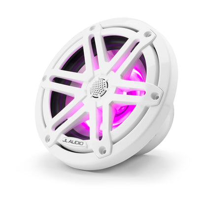 JL Audio® M3 Marine Speakers 6.5\" with LED and White Sport Grille (M3-650X-S-Gw-i)
