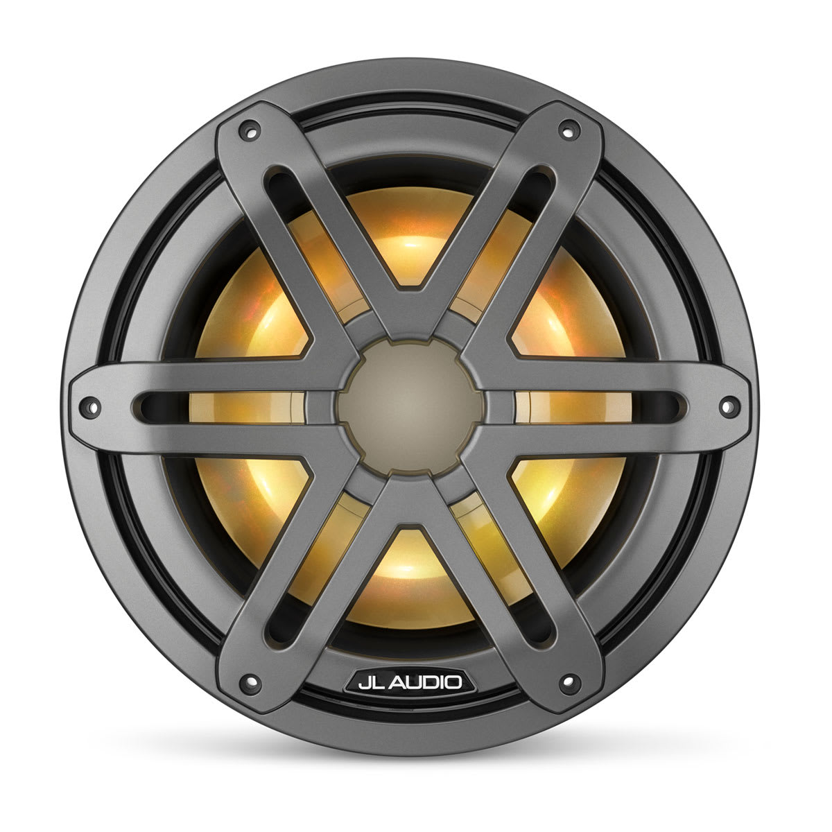 JL Audio® M3 Marine Subwoofer 10\" with LED and Gray Sport Grille (M3-10IB-S-Gm-i-4)