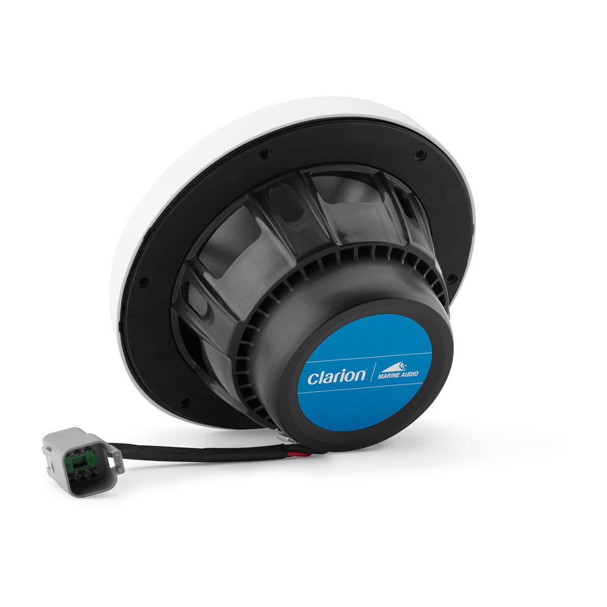 Clarion® CMSP Marine Speakers 6.5\" with LED and White and Gray Sport Grille (CMSP-651RGB-SWG)