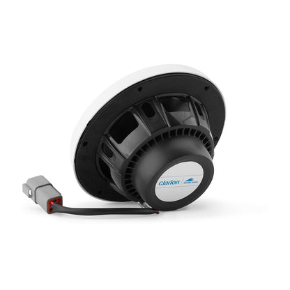 Clarion® Marine CMS Speakers 6.5\" with LED and White and Black Sport Grille (CMS-651RGB-SWB)