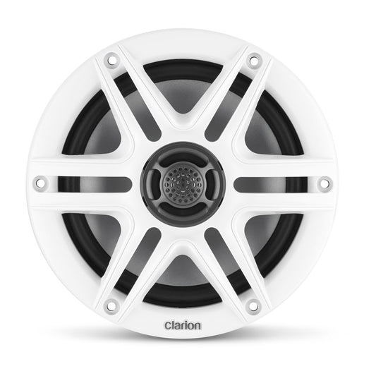 Clarion® Marine CMS Speakers 6.5\" with White and Black Sport Grille (CMS-651-SWB)