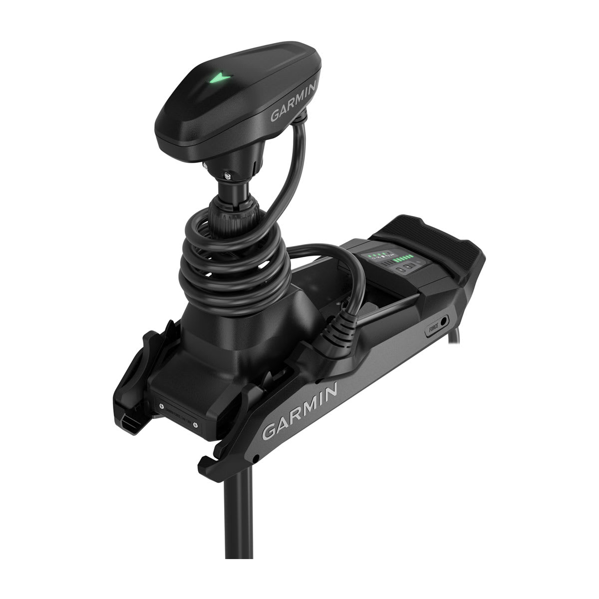 Force® Kraken Black Trolling Motor (48/63/75) 63\" with Remote Control and Built-in GT56UHD-TR Transducer