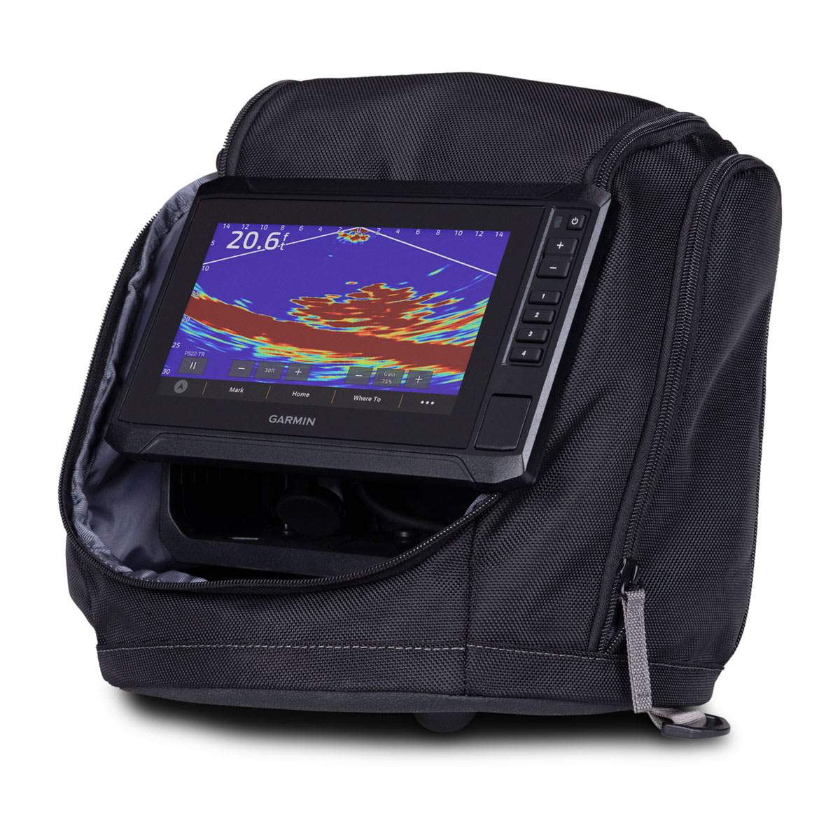 Panoptix™ PS22-IF Ice Fishing Bundle Includes ECHOMAP™ UHD2 73sv, Panoptix PS22-IF Transducer and Pole-free Transducer Rotation System