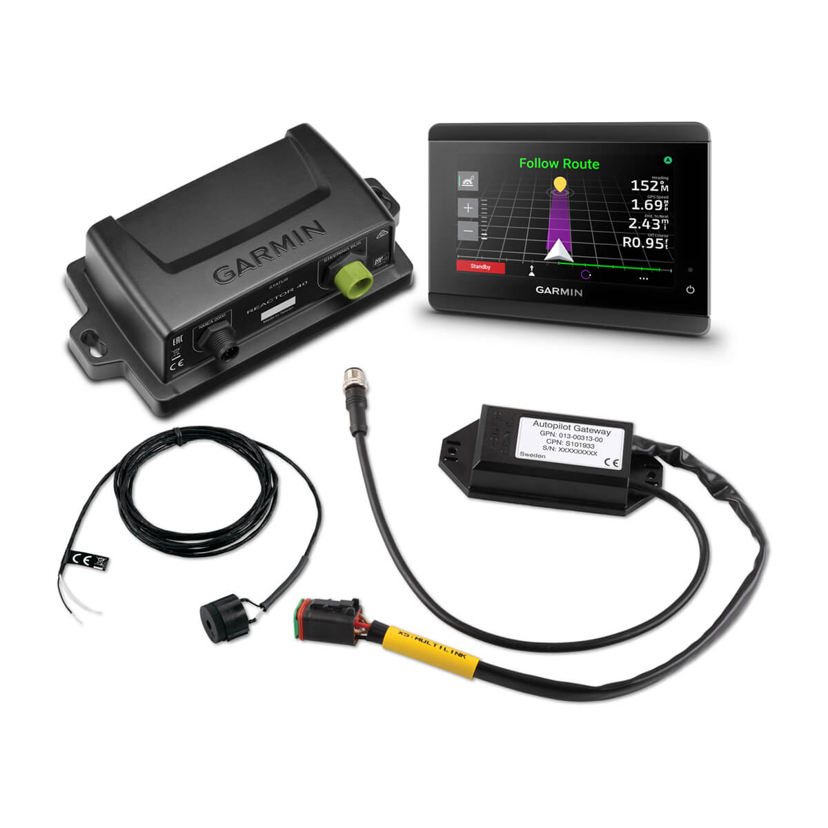 Reactor™ 40 Steer-by-wire Corepack for Volvo-Penta® with GHC™ 50 With GHC™ 50 Autopilot Instrument