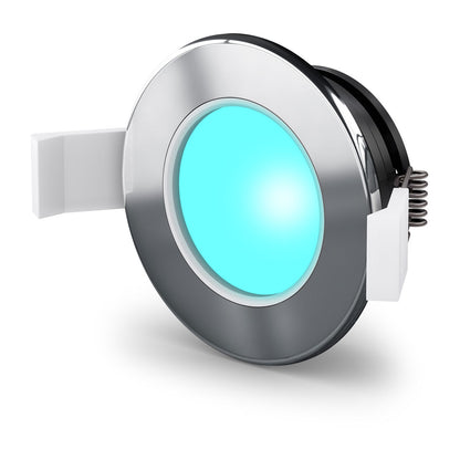 Lumishore® LUX DL65 CRGBW Downlight, Chrome Bezel