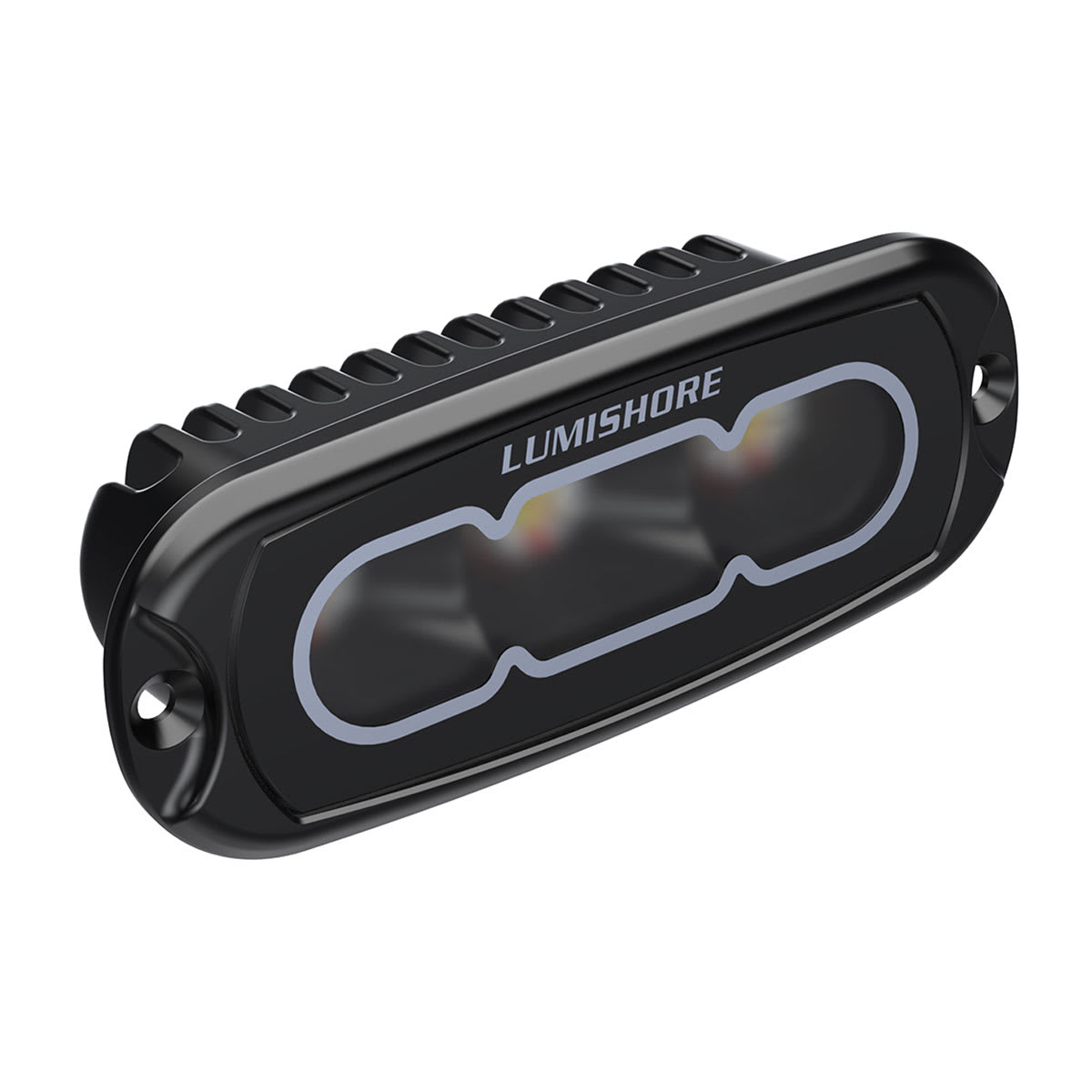 Lumishore® LUX Flood Light CRBGW Flood Light in 4\" Black Flush Fit