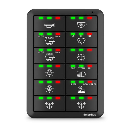 EmpirBus™ SP8 and EmpirBus™ SP12 Switches SP12, Vertical