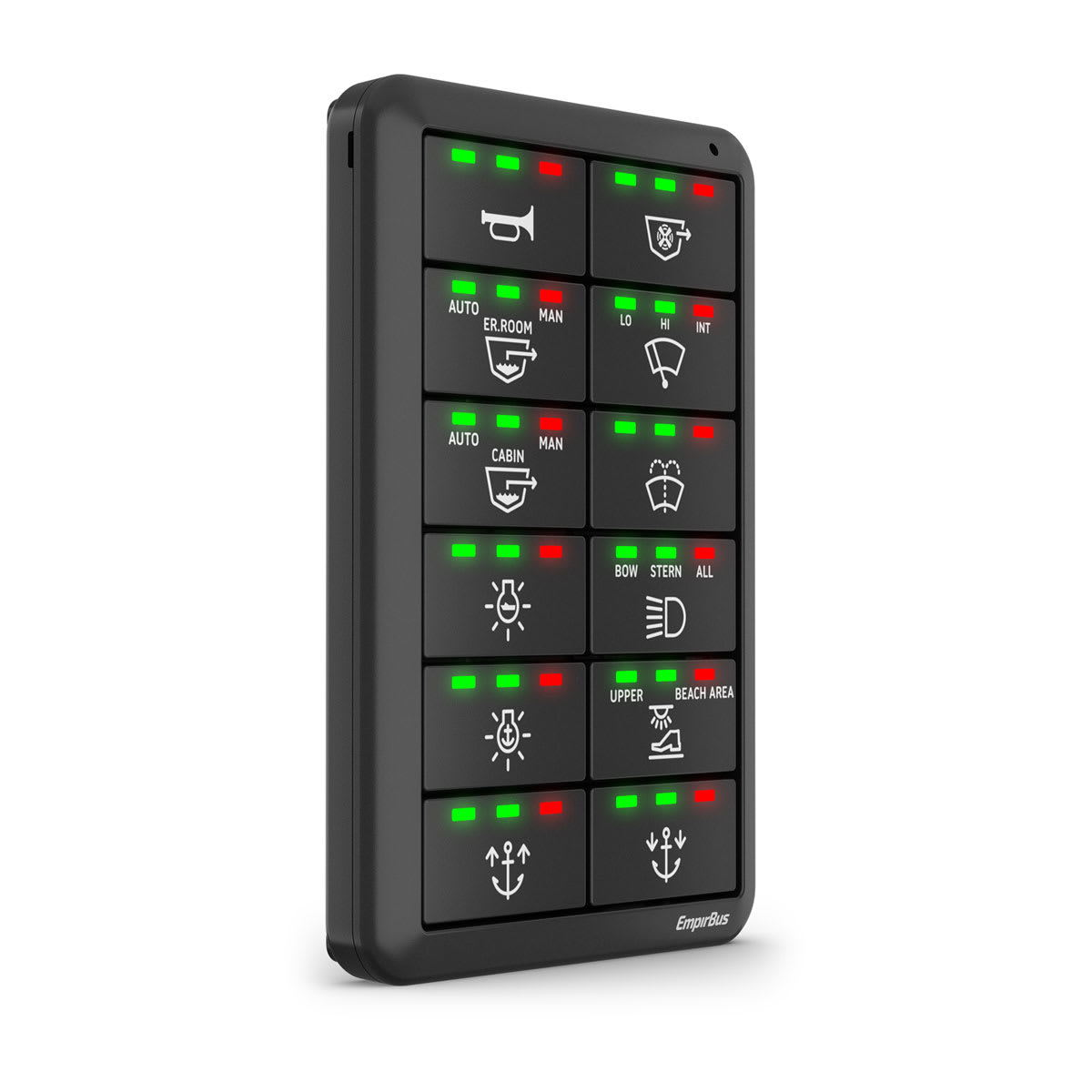 EmpirBus™ SP8 and EmpirBus™ SP12 Switches SP12, Vertical