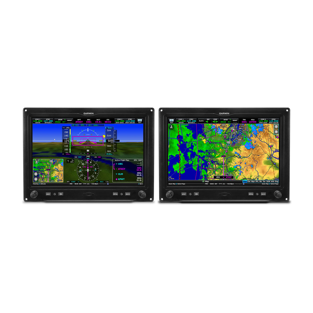 G3X Touch™ for Certificated Aircraft Dual 10.6\" Landscape Displays
