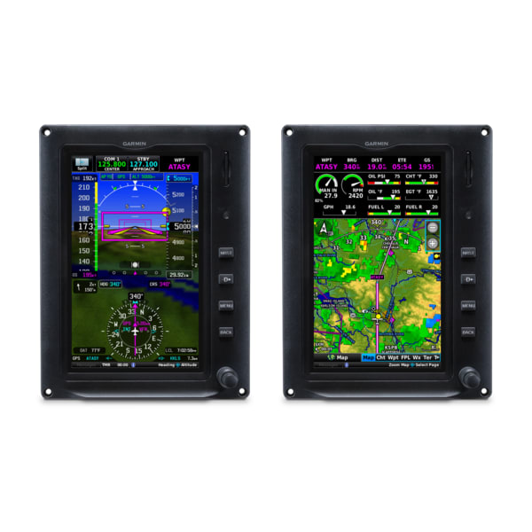 G3X Touch™ for Certificated Aircraft Dual 7\" Portrait Displays with 6 Cylinder EIS