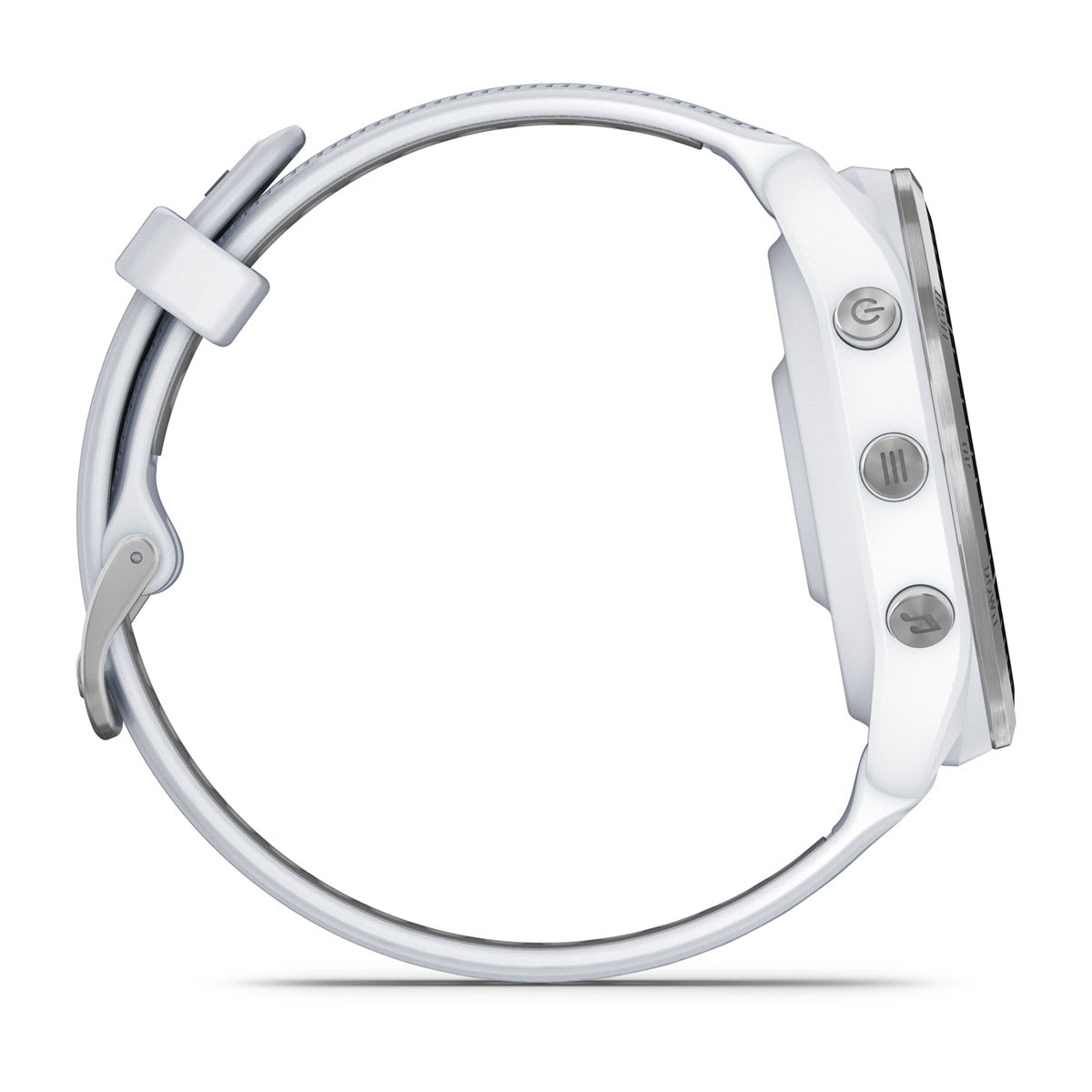 Forerunner® 965 Titanium Bezel with Whitestone Case and Whitestone/Powder Gray Silicone Band