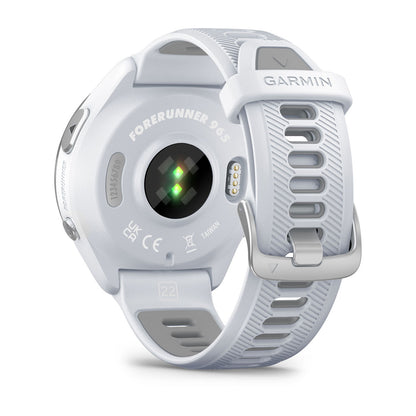 Forerunner® 965 Titanium Bezel with Whitestone Case and Whitestone/Powder Gray Silicone Band