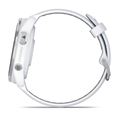 Forerunner® 965 Titanium Bezel with Whitestone Case and Whitestone/Powder Gray Silicone Band