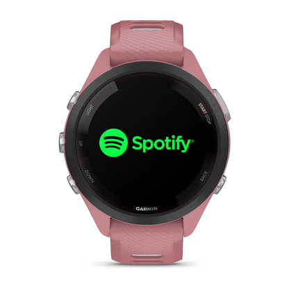 Forerunner® 265S Black Bezel with Light Pink Case and Light Pink/Whitestone Silicone Band
