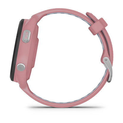 Forerunner® 265S Black Bezel with Light Pink Case and Light Pink/Whitestone Silicone Band