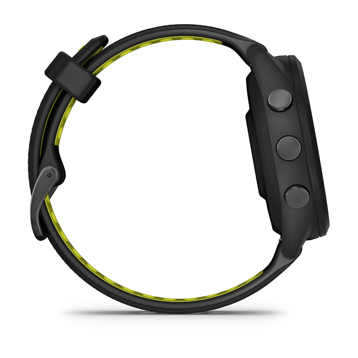 Forerunner® 265S Black Bezel and Case with Black/Amp Yellow Silicone Band
