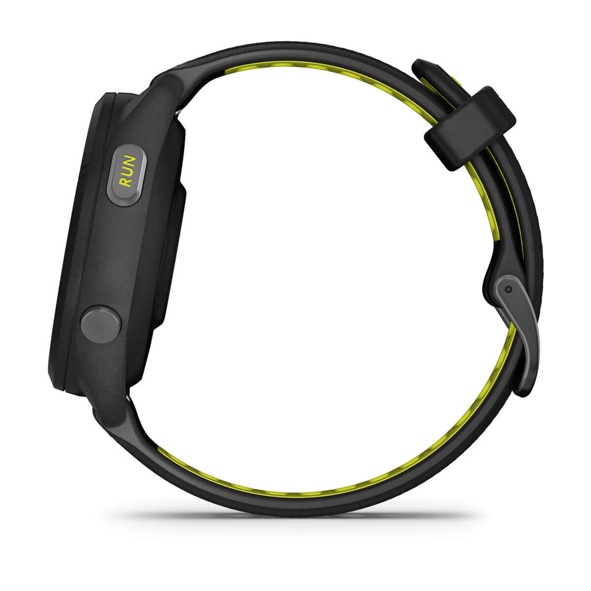 Forerunner® 265S Black Bezel and Case with Black/Amp Yellow Silicone Band