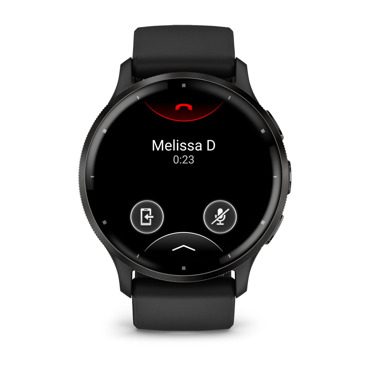 Venu® 3 Slate Stainless Steel Bezel with Black Case and Silicone Band