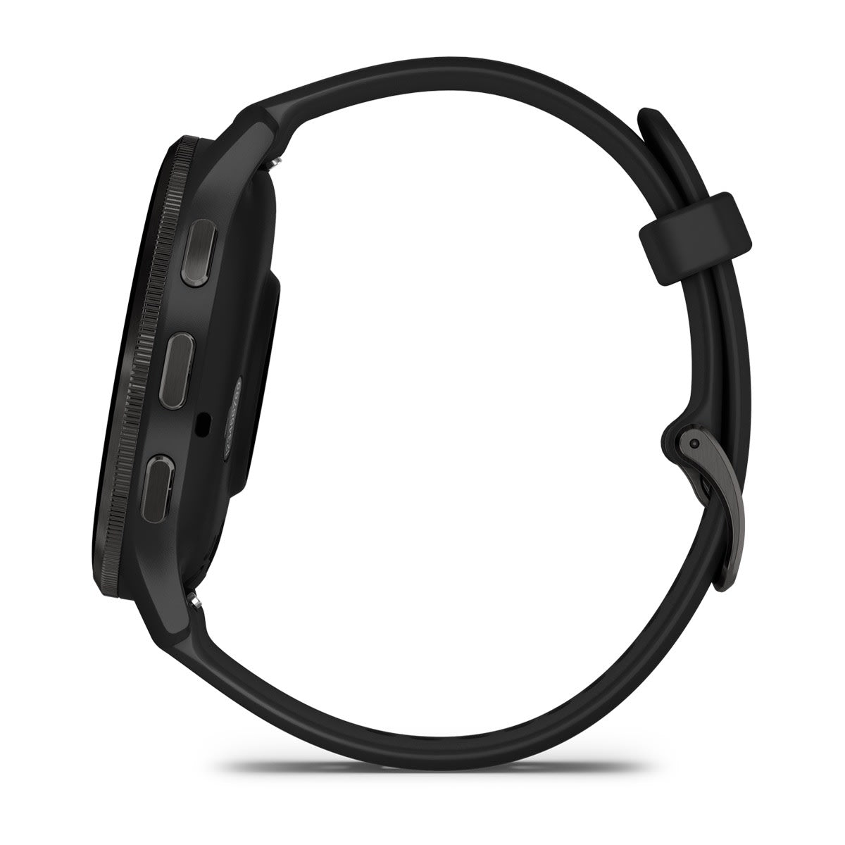 Venu® 3 Slate Stainless Steel Bezel with Black Case and Silicone Band