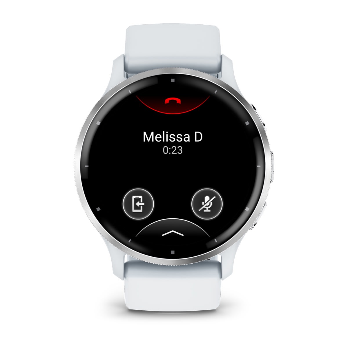 Venu® 3 Silver Stainless Steel Bezel with Whitestone Case and Silicone Band
