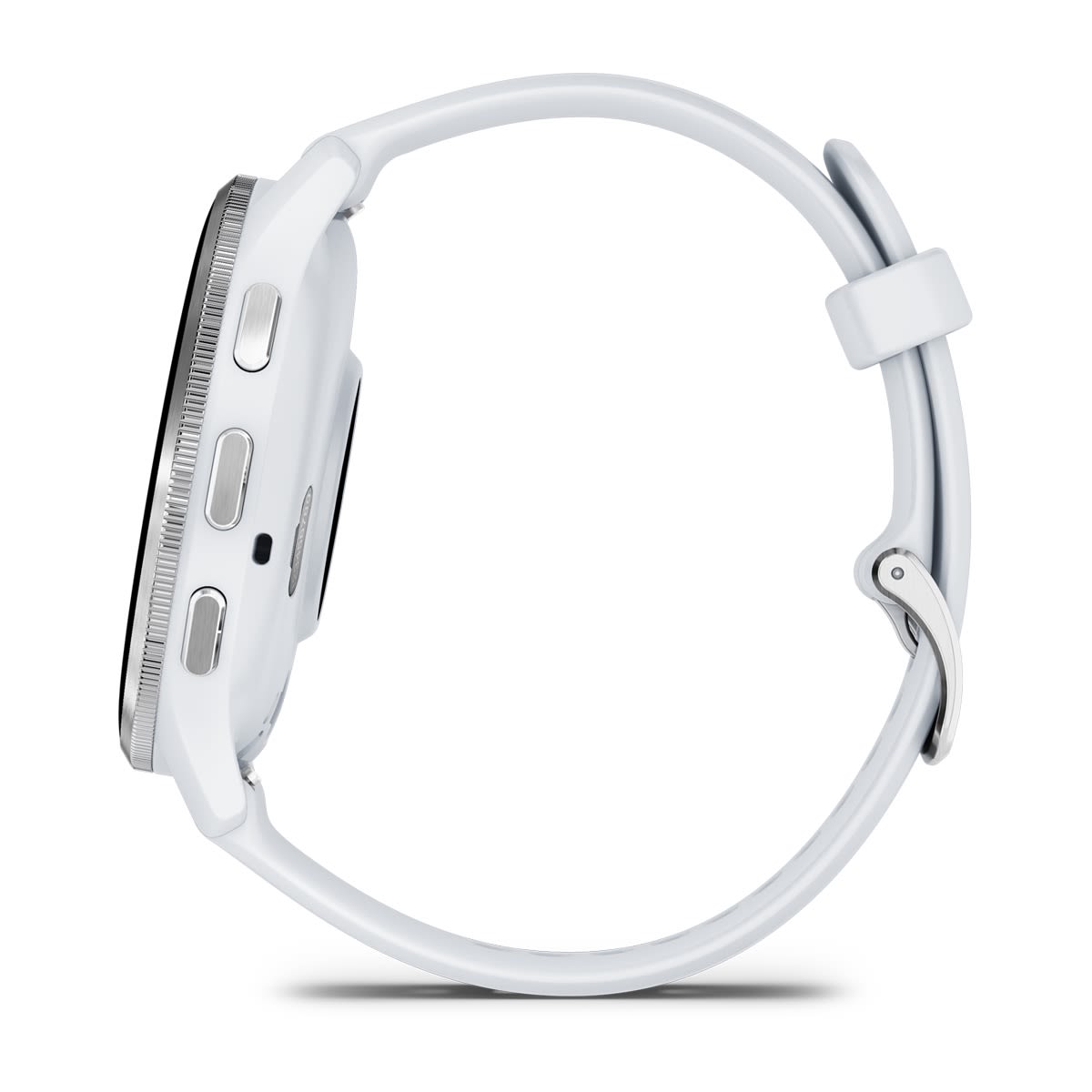 Venu® 3 Silver Stainless Steel Bezel with Whitestone Case and Silicone Band
