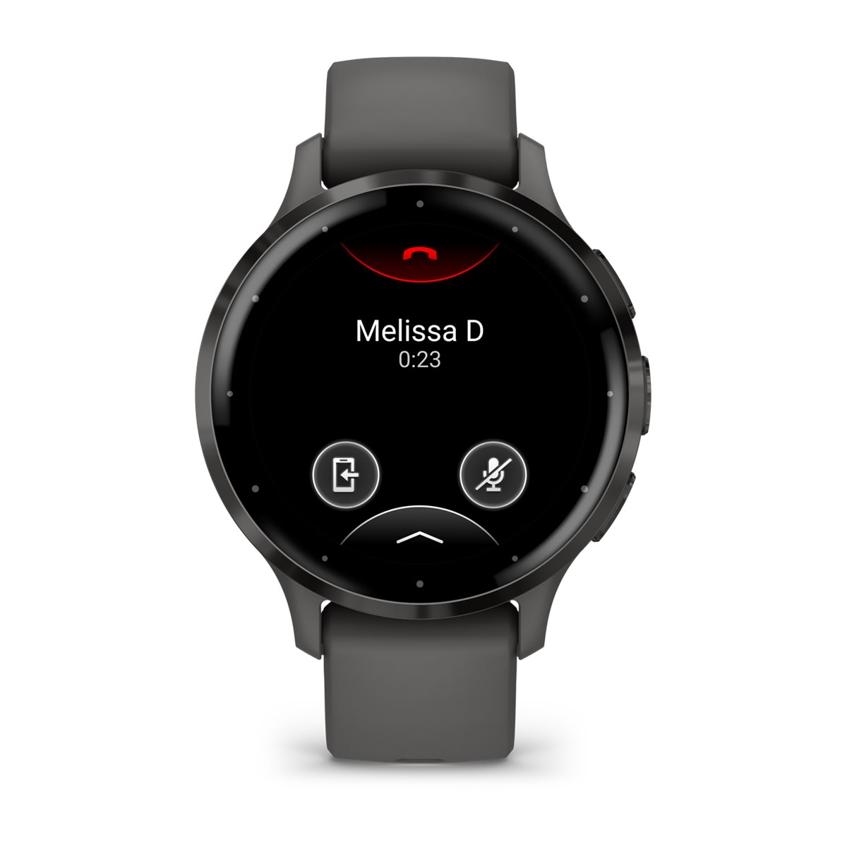 Venu® 3S Slate Stainless Steel Bezel with Pebble Gray Case and Silicone Band