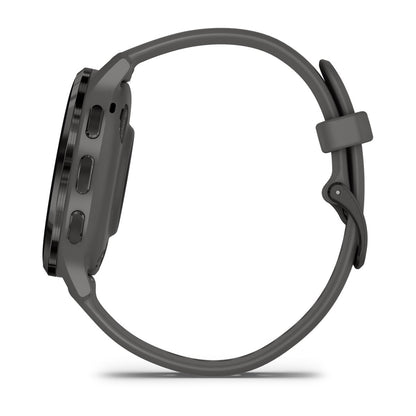 Venu® 3S Slate Stainless Steel Bezel with Pebble Gray Case and Silicone Band